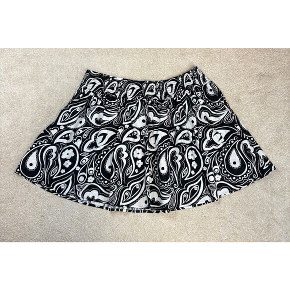 NWT Lucy & Yak Black White Organic Cotton Thea Skirt Size XL - Picture 2 of 4